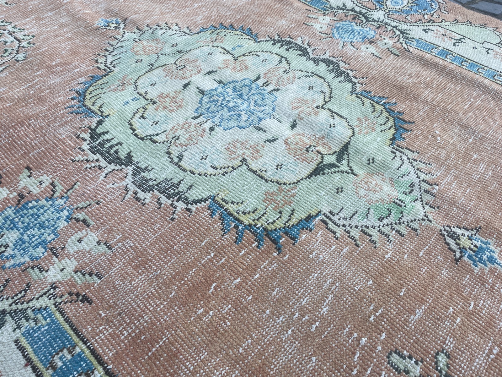 Turkish Vintage Rug, Handmade Wool Rug, Bohemian Large Rug, Home 5,7 x 10, ft