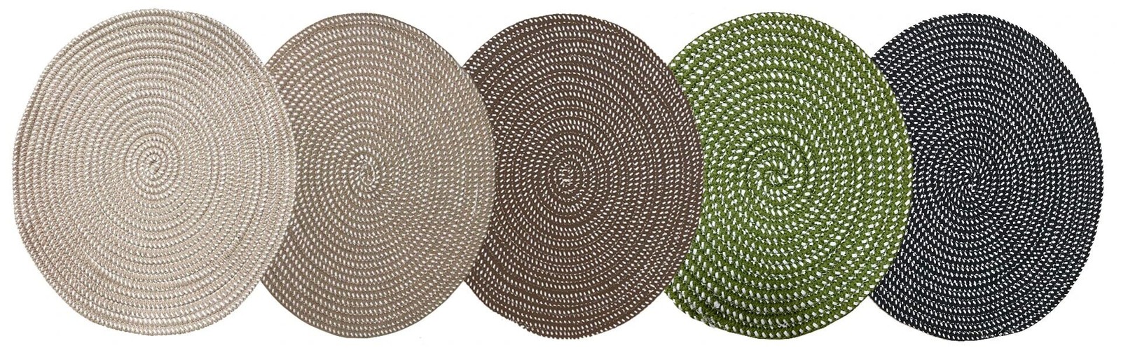 Green Hand Woven Round Area Rugs 2 ft Chair Cushion Base Mat Lifts Basket