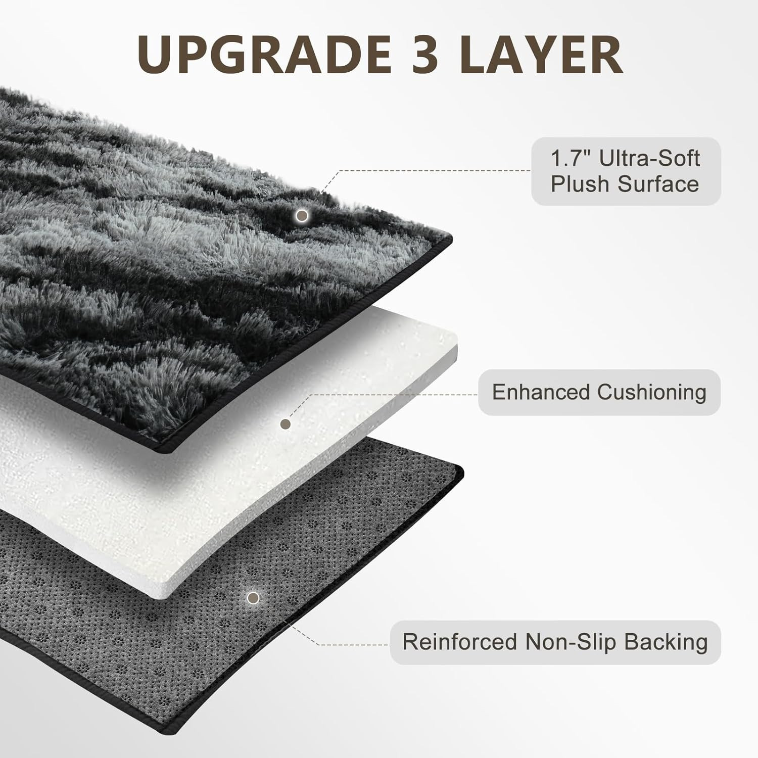 9X12 Extra Large Area Rugs for Living Room, Black