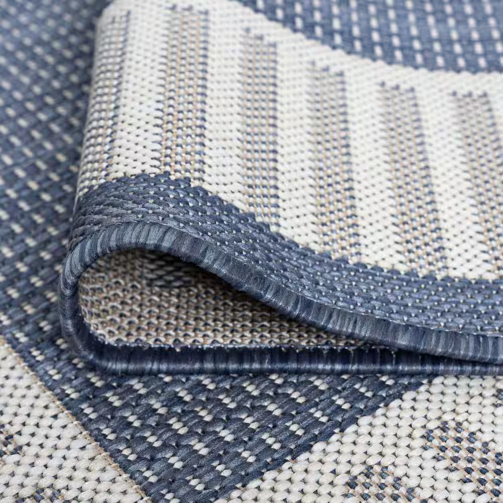 Eco Navy 4 Ft. X 5 Ft. 3 In. Outdoor Area Rug
