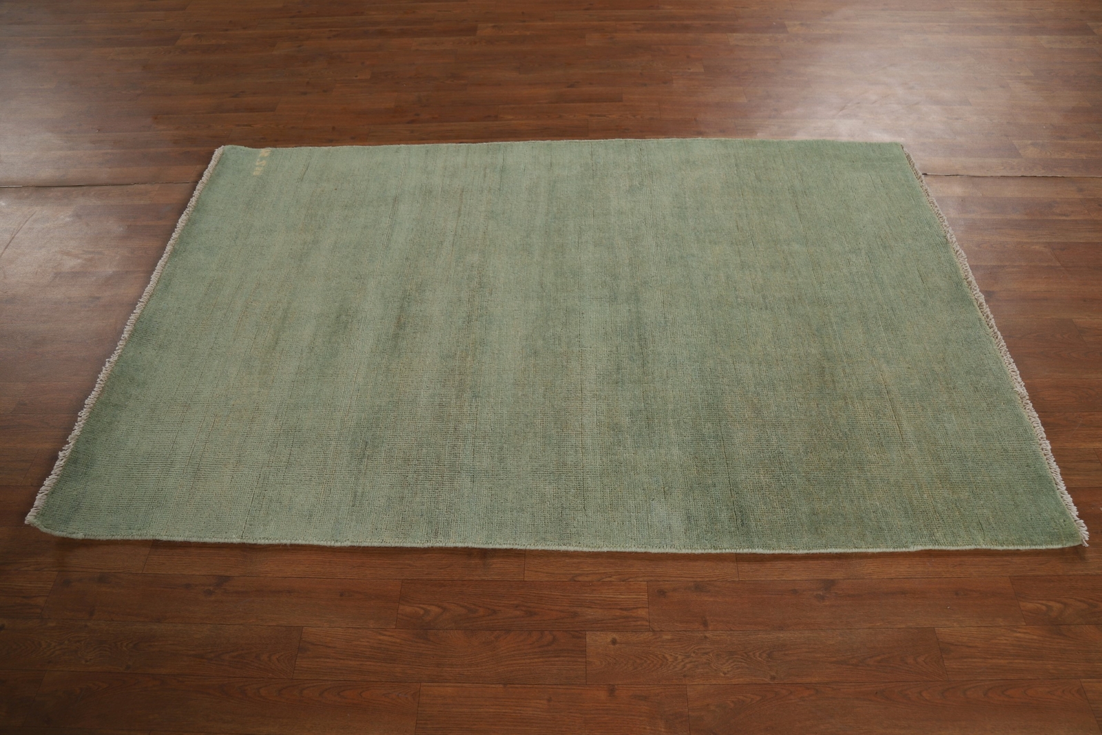 Handmade Gabbeh Solid Design Wool Modern Rug – Green” 4×6 ft