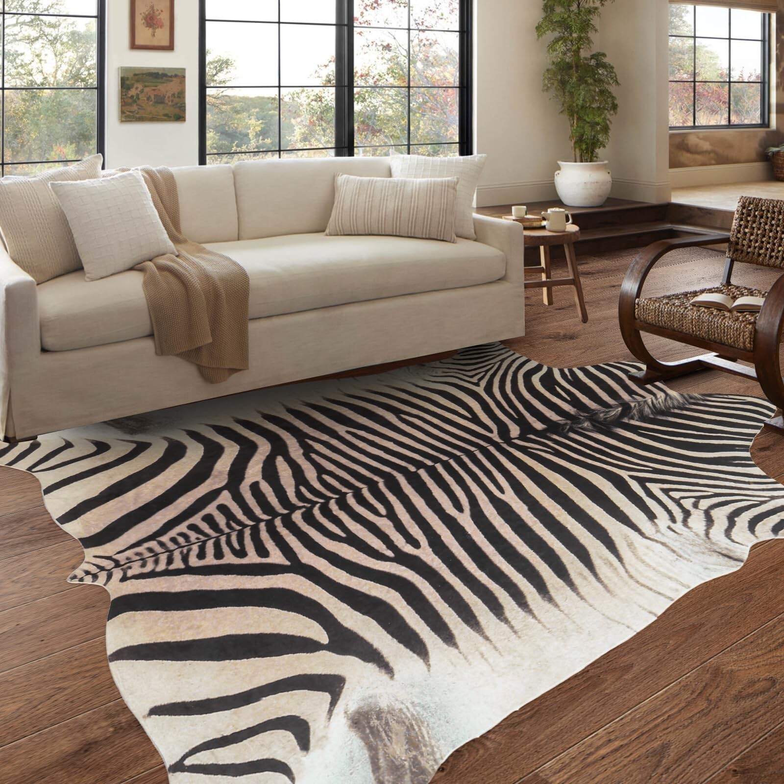 Large Zebra Rug10x8 ft Area Rugs Luxurious Zebra Print Rug Funky Area Rugs fo…
