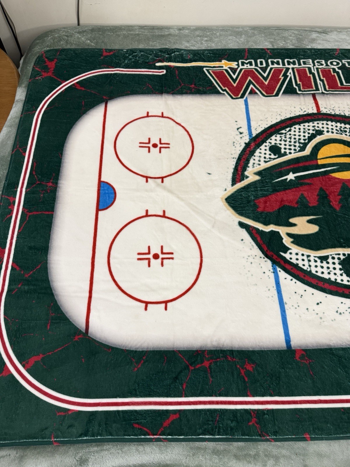 NHL Minnesota Wild Non Slip Rug Home Decor – 35” X 72”