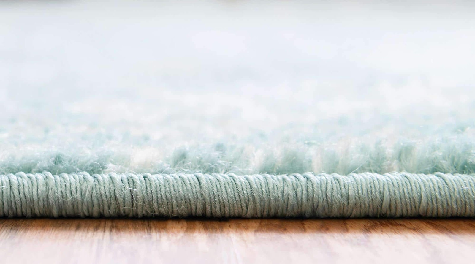 Area Rug 3′ 3″ Round Aqua Ivory – Polypropylene, Cotton Backing, Machine Woven