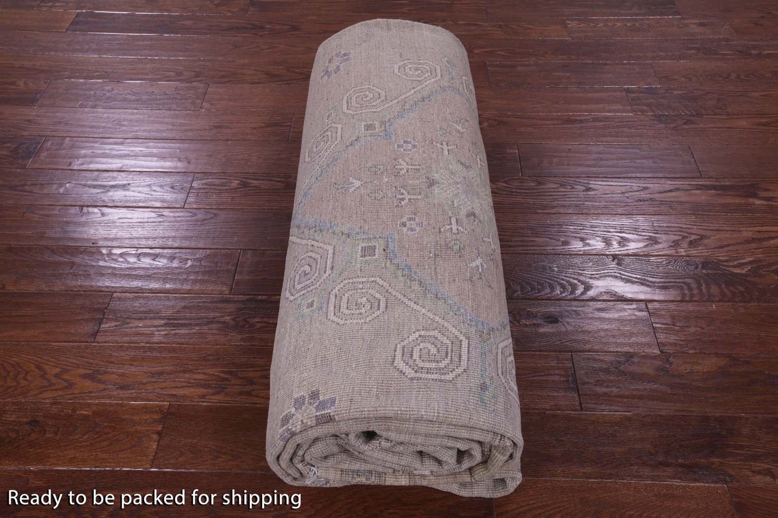 Hand Knotted Turkish Oushak Washed Out Wool Rug 9′ 9″ X 14′ 3″ – Q21987