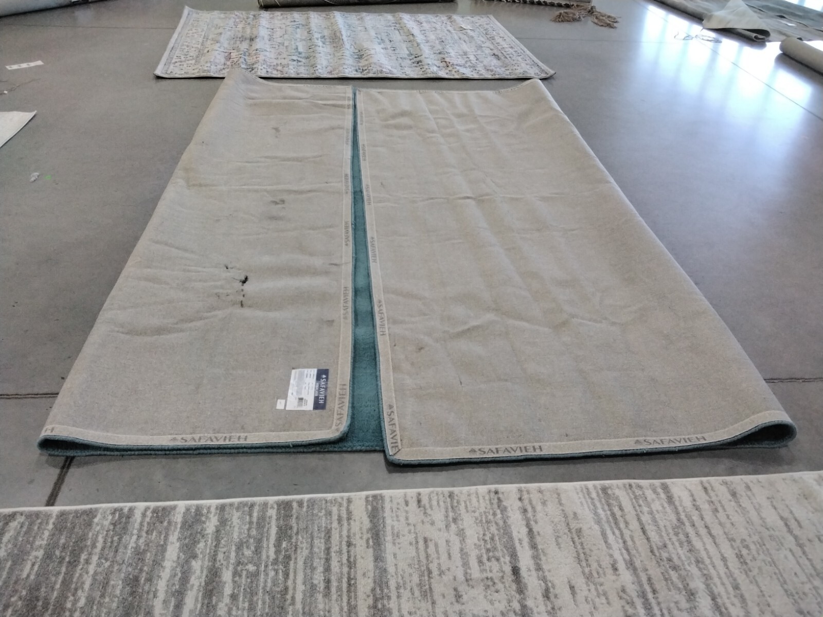 TURQUOISE 10′ X 14′ Cut on Back Rug, Reduced Price 1172727021 HIM610A-10