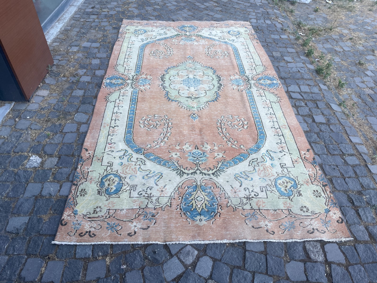 Turkish Vintage Rug, Handmade Wool Rug, Bohemian Large Rug, Home 5,7 x 10, ft