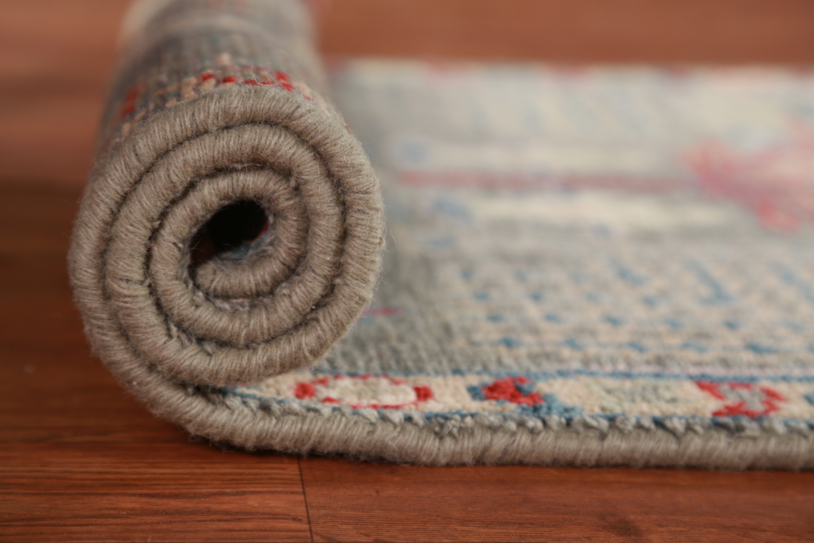 Grey Heriz Serapi Beauty Hand-Knotted Indian Accent Carpet in Wool 3×6 ft
