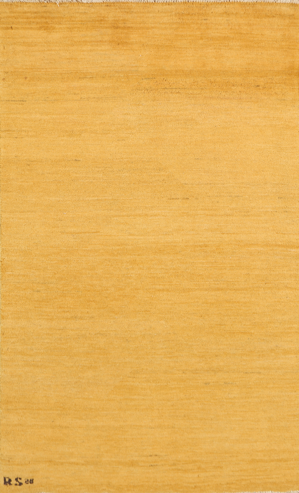 Contemporary Gabbeh Solid Design Wool Rug Perfect for Any Space 5′ 0″ x 2′ 11″