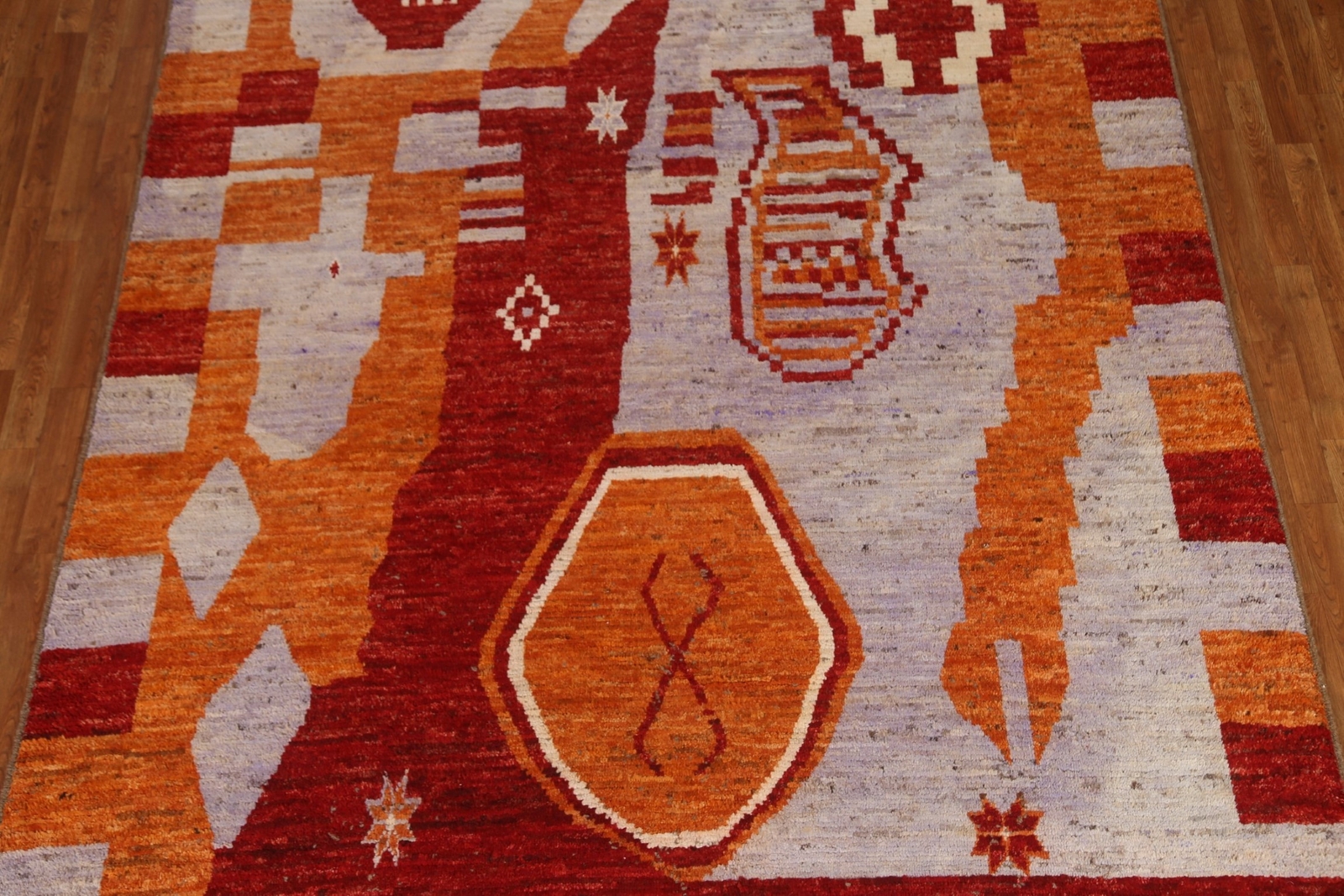 Handcrafted Luxury Hand-Knotted Moroccan Rugs Living Room Centerpiece 8×10 ft