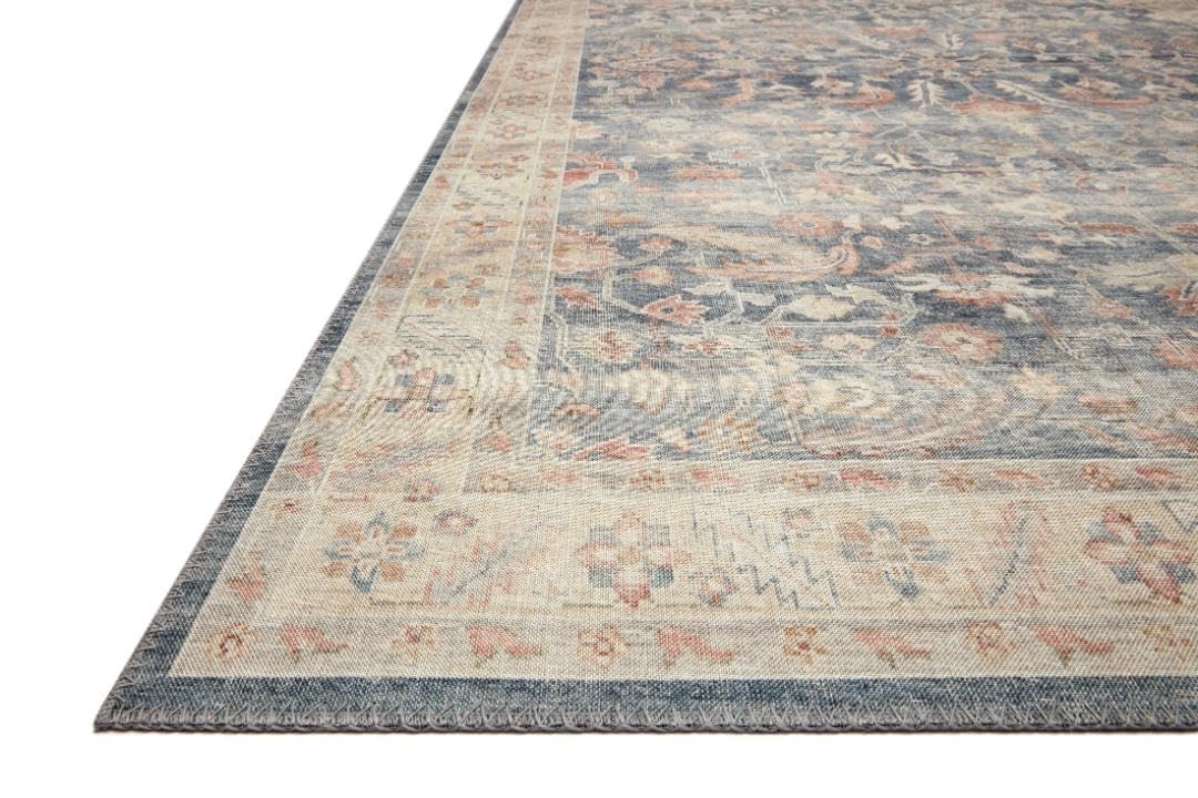 Hathaway Collection Hth02 Denim/multi 23 X 39 .25 Thick Accent Rug Soft Dur