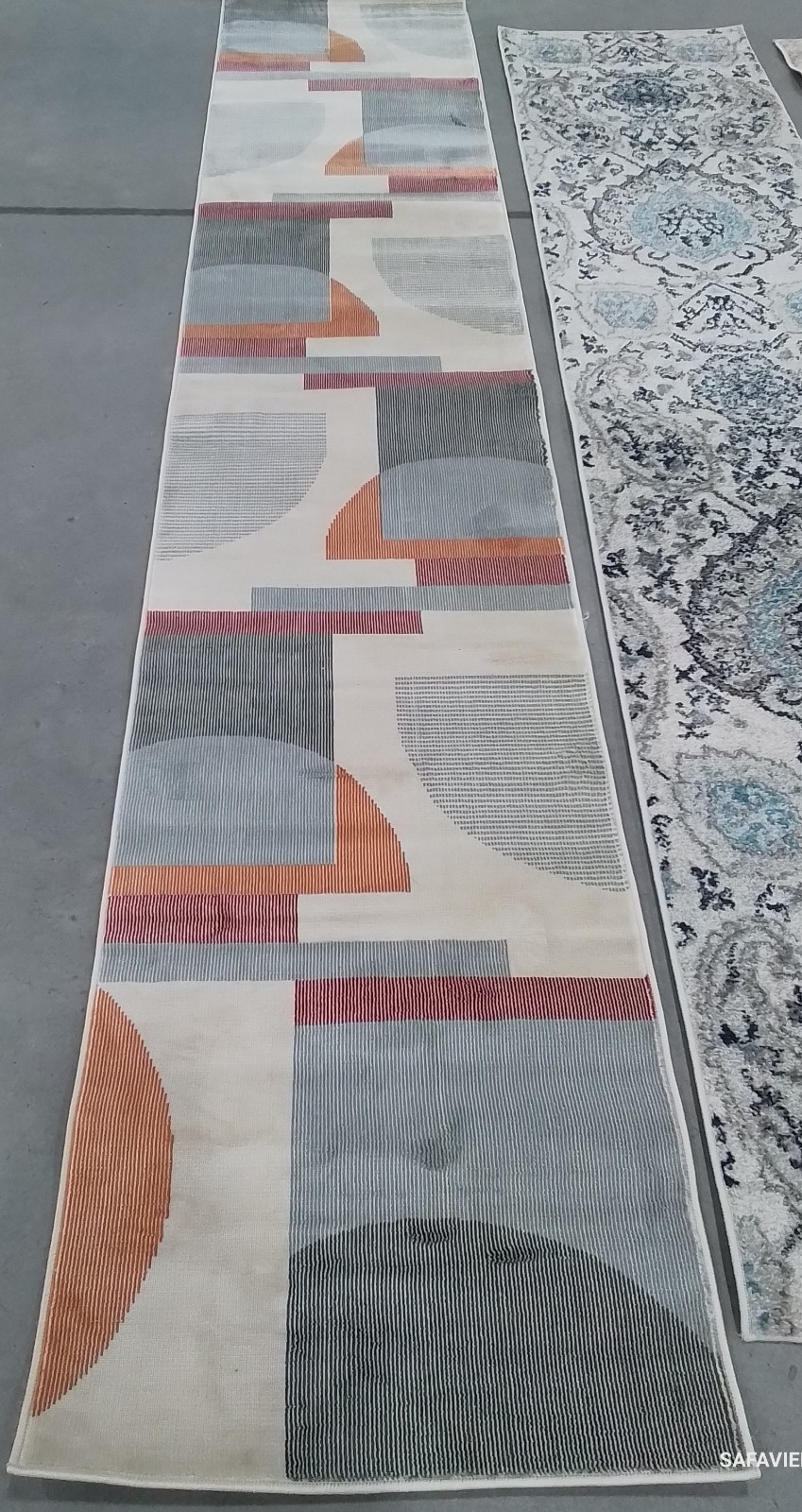 IVORY / BLUE 2′-2″ x 11′-0″ Flaw in Rug, Reduced Price 1172781839 ORW370A-211