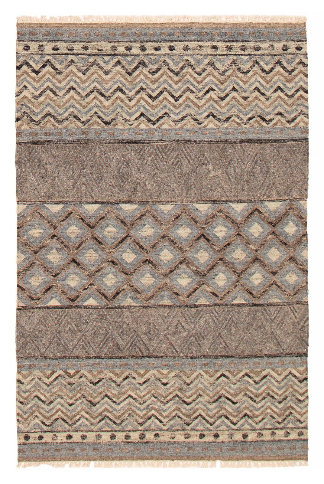 Vintage 5’1″ x 7’10” Traditional Wool Hand Woven Oriental Area Rug