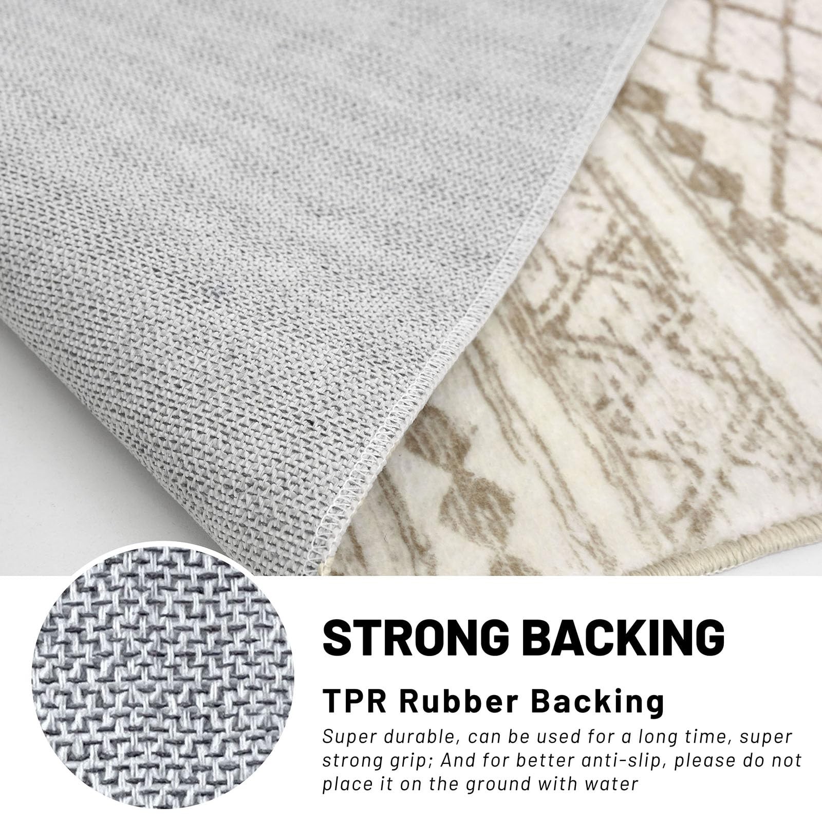 Washable Rugs for Entryway 2×3 Beige Moroccan Boho Small Area Rug