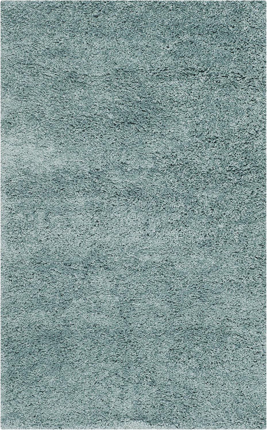 SAFAVIEH California Shag Collection Accent Rug – 2’3″ X 5′, Light Blue, Non-Shed
