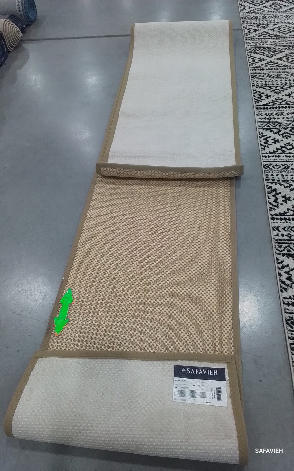 MAIZE LINEN 2′-6″ x 16′-0″ Binding Stain Rug Reduced Price 1172770058 NF141B-216