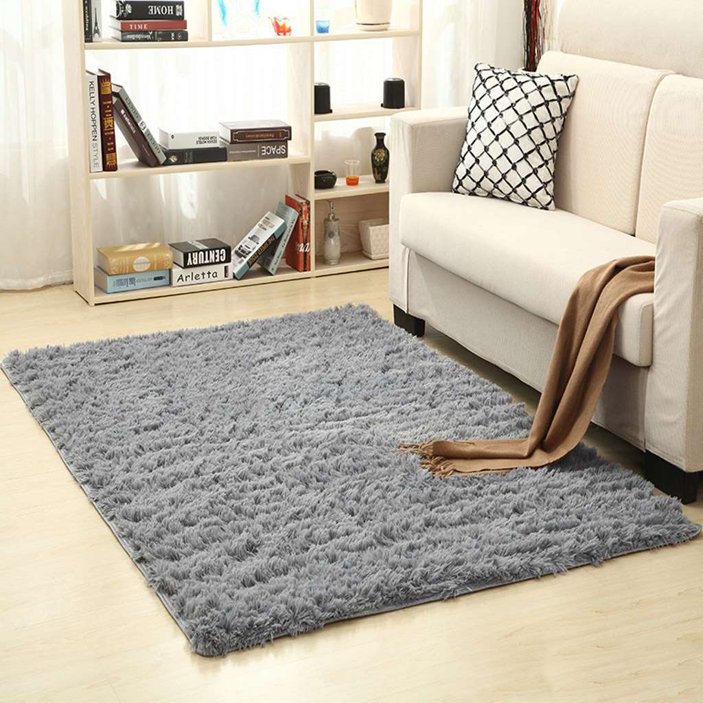 Soft Faux Fur Fluffy Shag Area Rug Long Pile Non-Skid Furry Carpet Bedroom Plush
