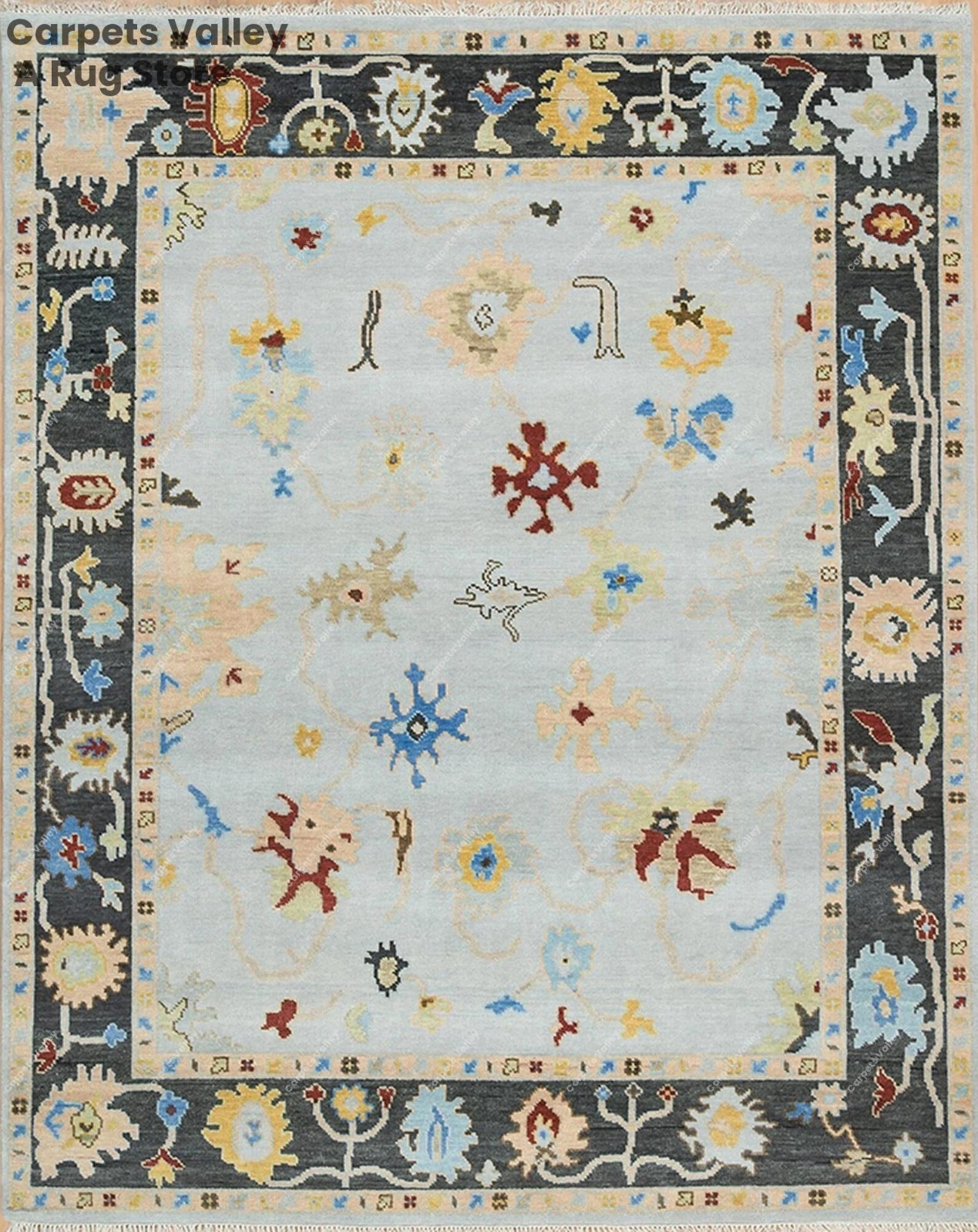 Oushak Hand Knotted 8×10, 9×12, Area Rug Carpet for Home, Bedroom, Living Room