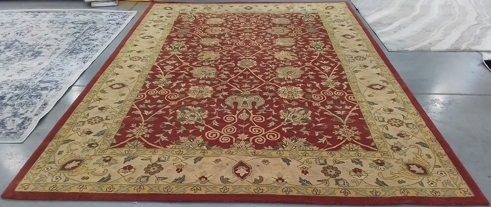 RUST 9′-6″ x 13′-6″ Back Stain Rug, Reduced Price 1172776541 AT21A-10