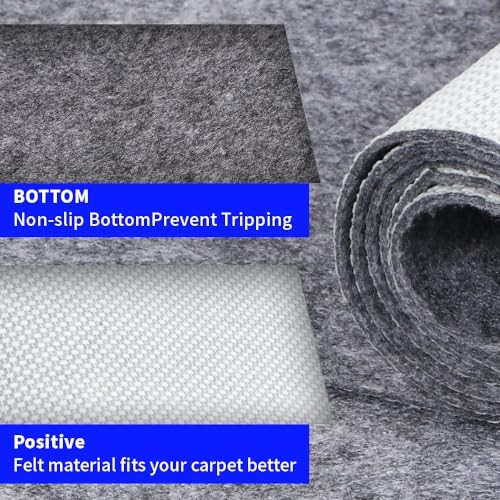 Waterproof Non-Slip Rug Pad 8×10 for Large Area Rugs Durable Felt Floor