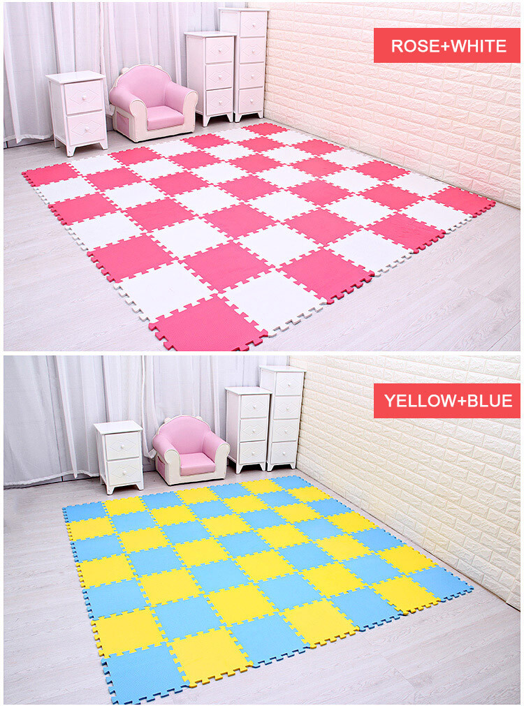 24 pcs EVA Foam Puzzle Floor Mat Square Interlocking Carpet Area Rug 29cmX29cm