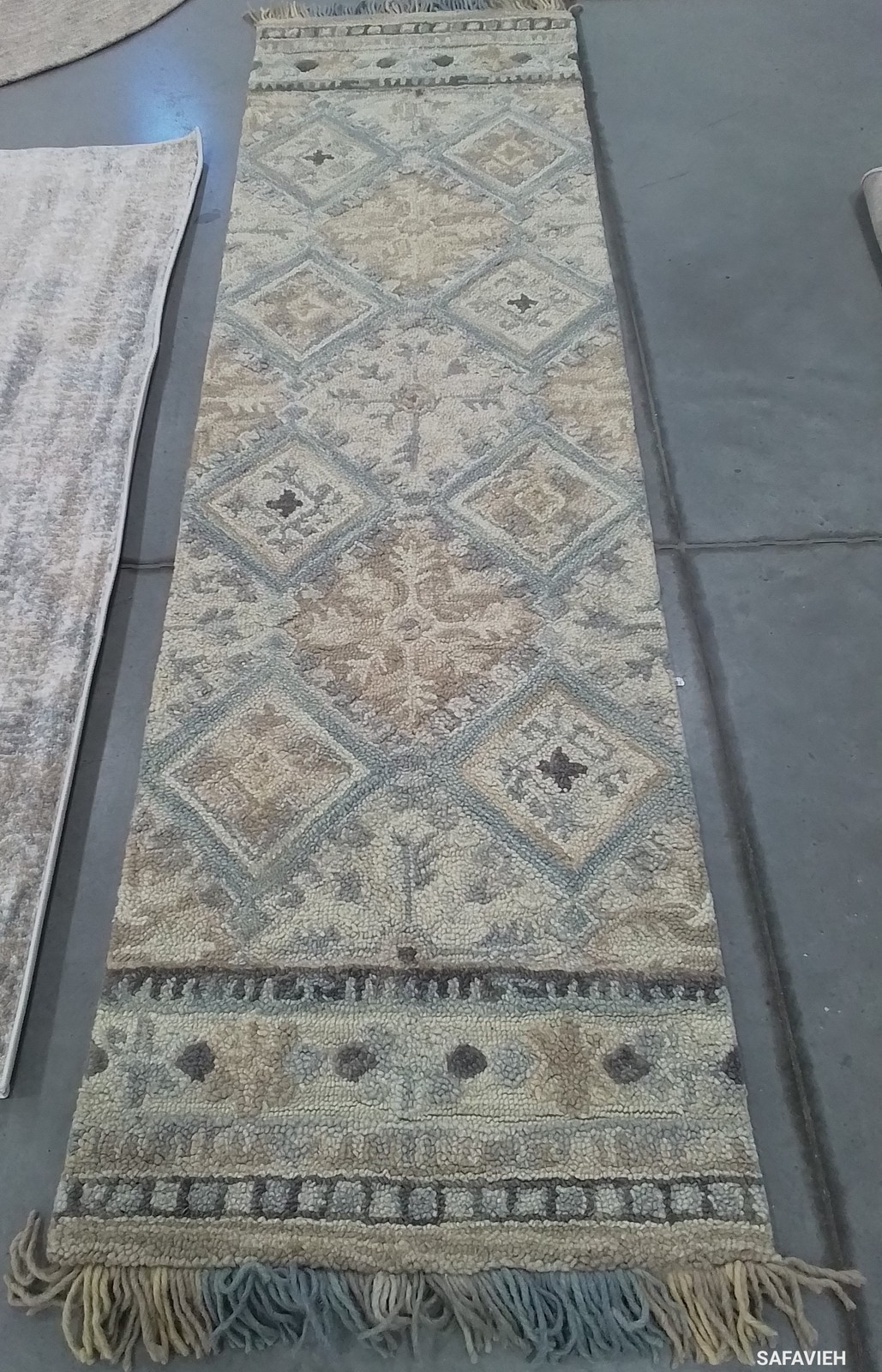 BEIGE / LIGHT BLUE 2′-3″ x 8′-0″ Flaw in Rug Reduced Price 1172796387 BLM421A-28