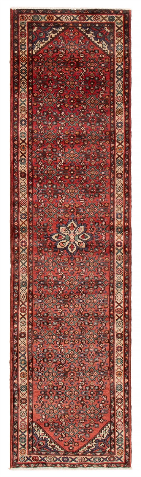 2’8″ x 9’8″ Vintage Hand-knotted Runner Rug Traditional Oriental Wool Carpet