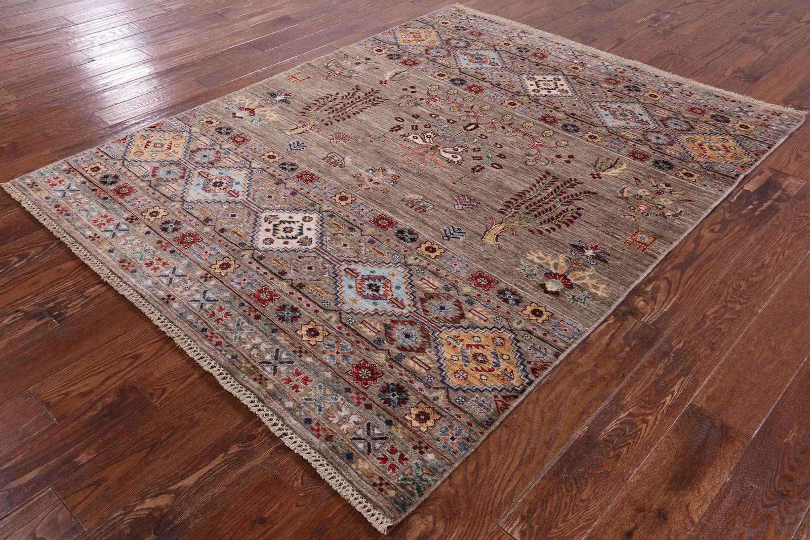 Handmade Super Kazak Khorjin Rug 5′ 1″ X 6′ 7″ – Q7505