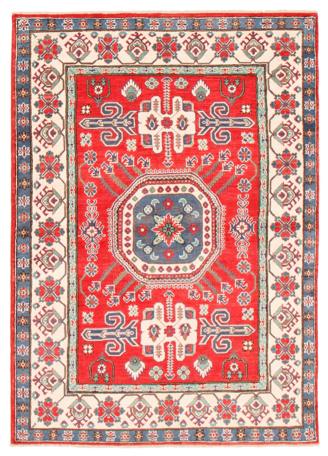Hand Knotted Area Rug 4’11” x 7’0″ Traditional Oriental Wool Carpet