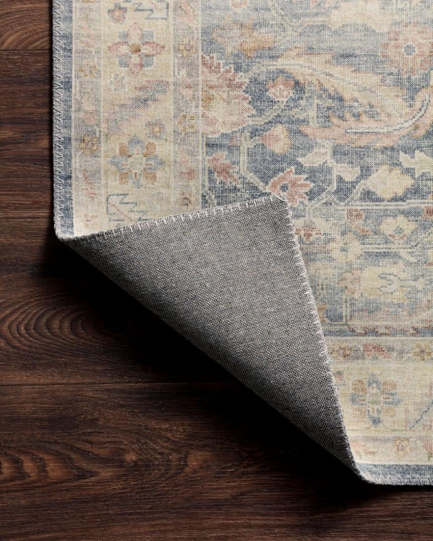Hathaway Collection Hth02 Denim/multi 23 X 39 .25 Thick Accent Rug Soft Dur