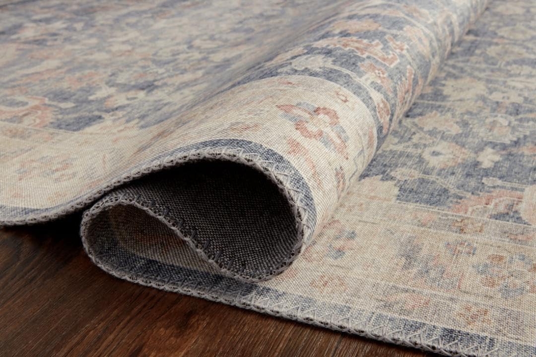 Hathaway Collection Hth02 Denim/multi 23 X 39 .25 Thick Accent Rug Soft Dur