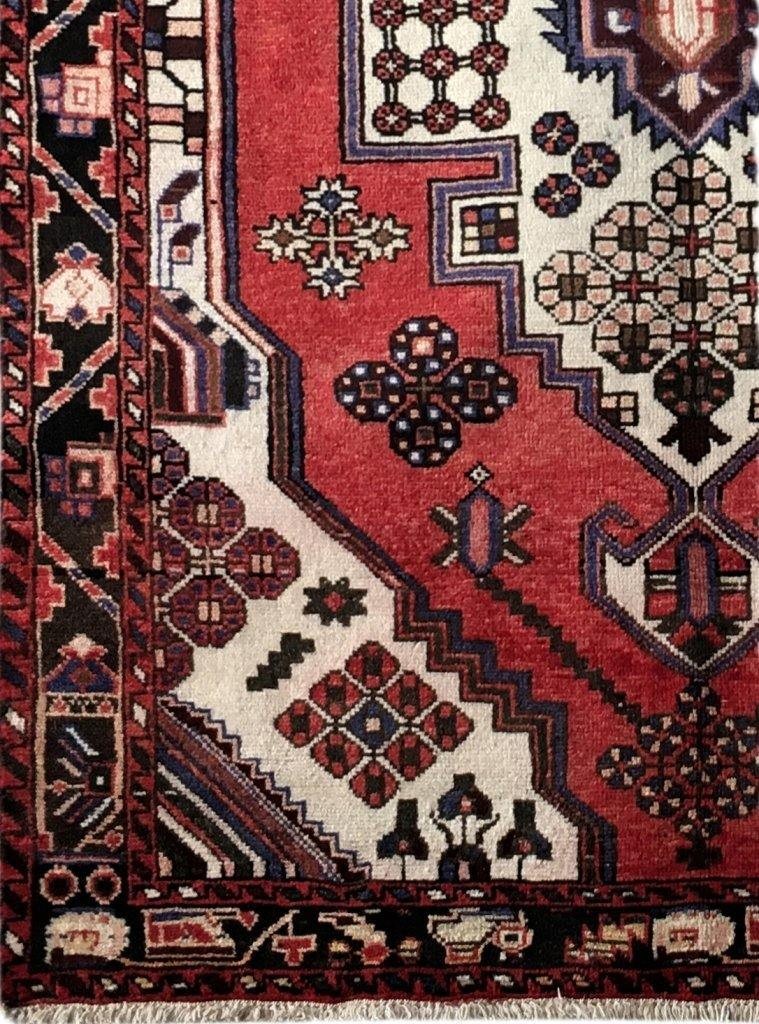4.5 x 6.7 Red Perrsian Hamadan Rug 82107