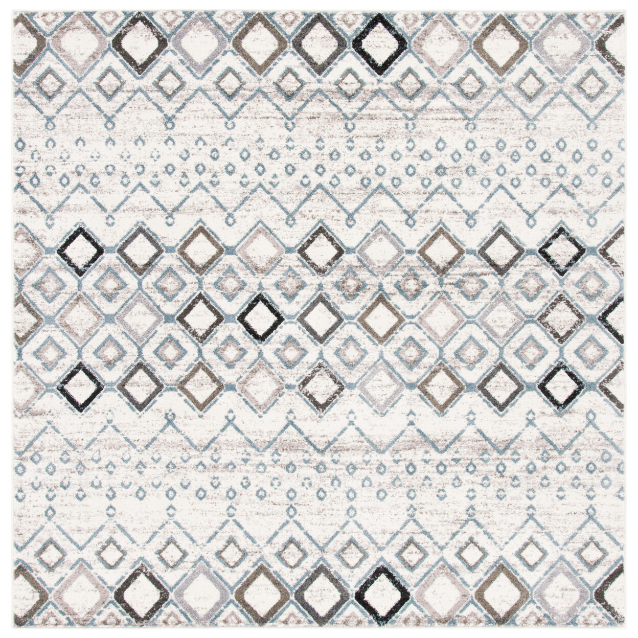 SAFAVIEH Amsterdam Collection AMS108A Ivory / Grey Rug