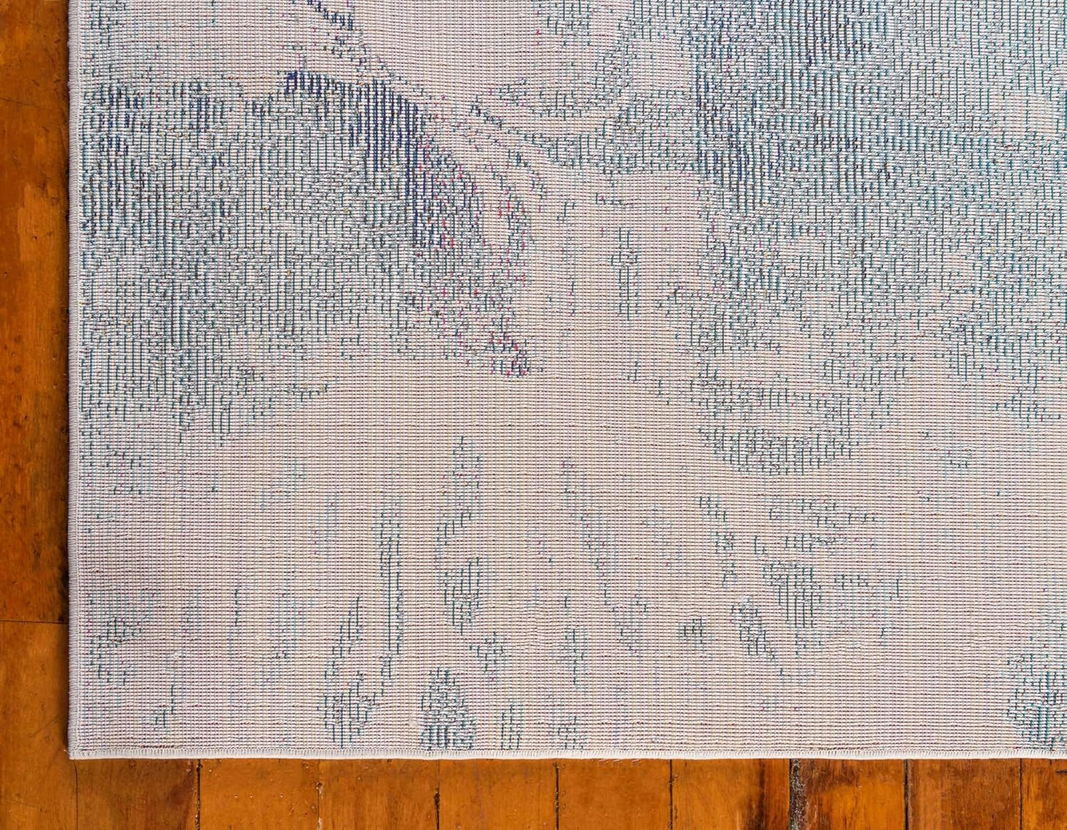 Coastal Modern Light Blue Lobster Shells Area Rug 8′ x 10′ – Positano Collection