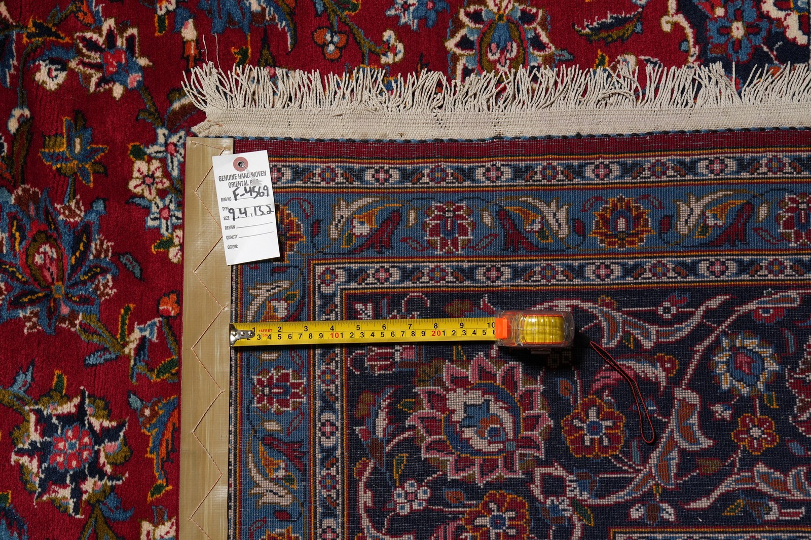 9.4 x 13 Traditional Irran Perrsian Kashaan Rug Popular Shark Tank Rug on