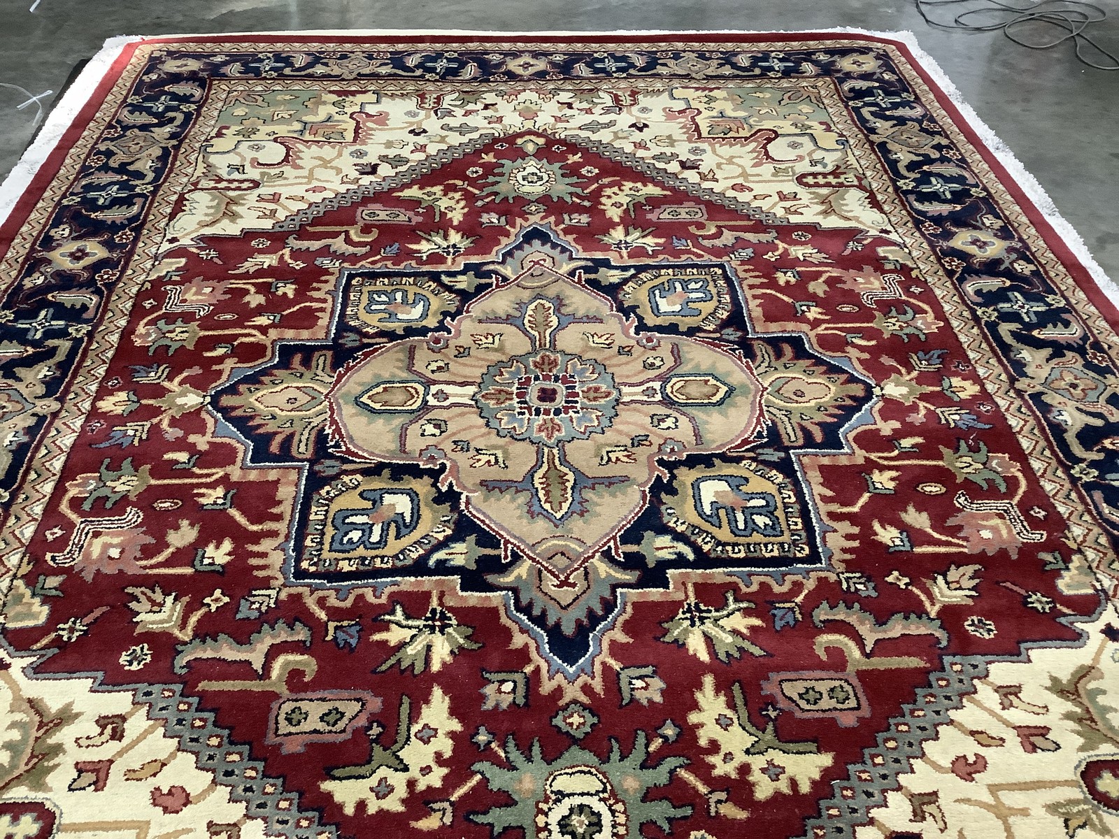 RED 9′-6″ x 13′-6″ Damaged Binding Rug, Reduced Price 1172683942 HG625A-10