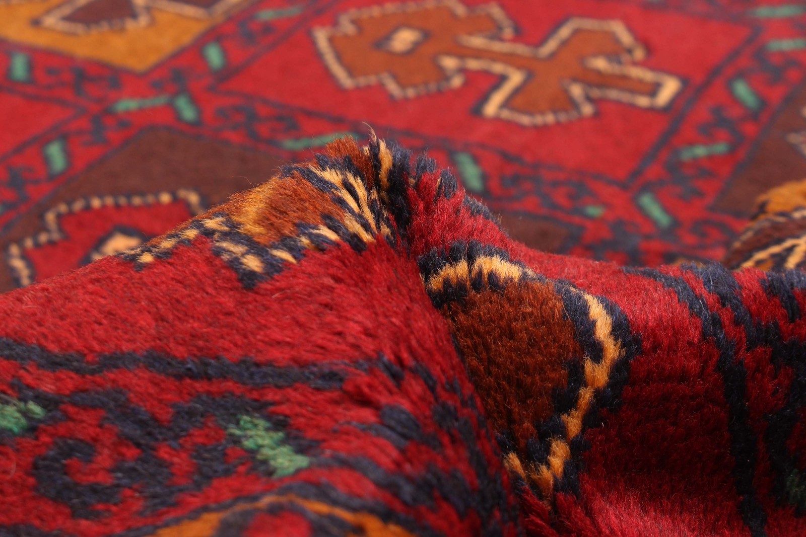 Vintage Hand-Knotted Area Rug 3’5″ x 6’5″ Traditional Oriental Wool Carpet