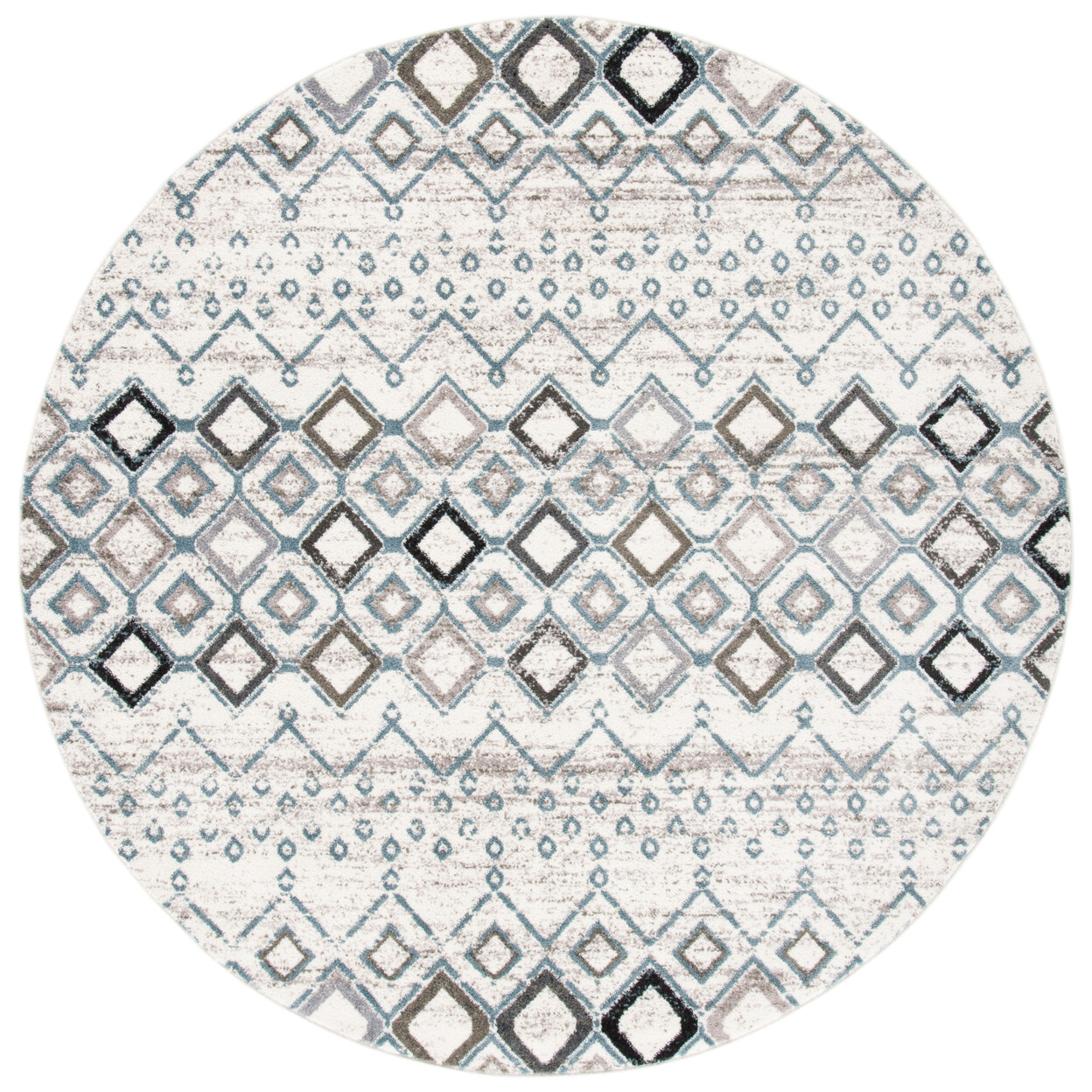 SAFAVIEH Amsterdam Collection AMS108A Ivory / Grey Rug