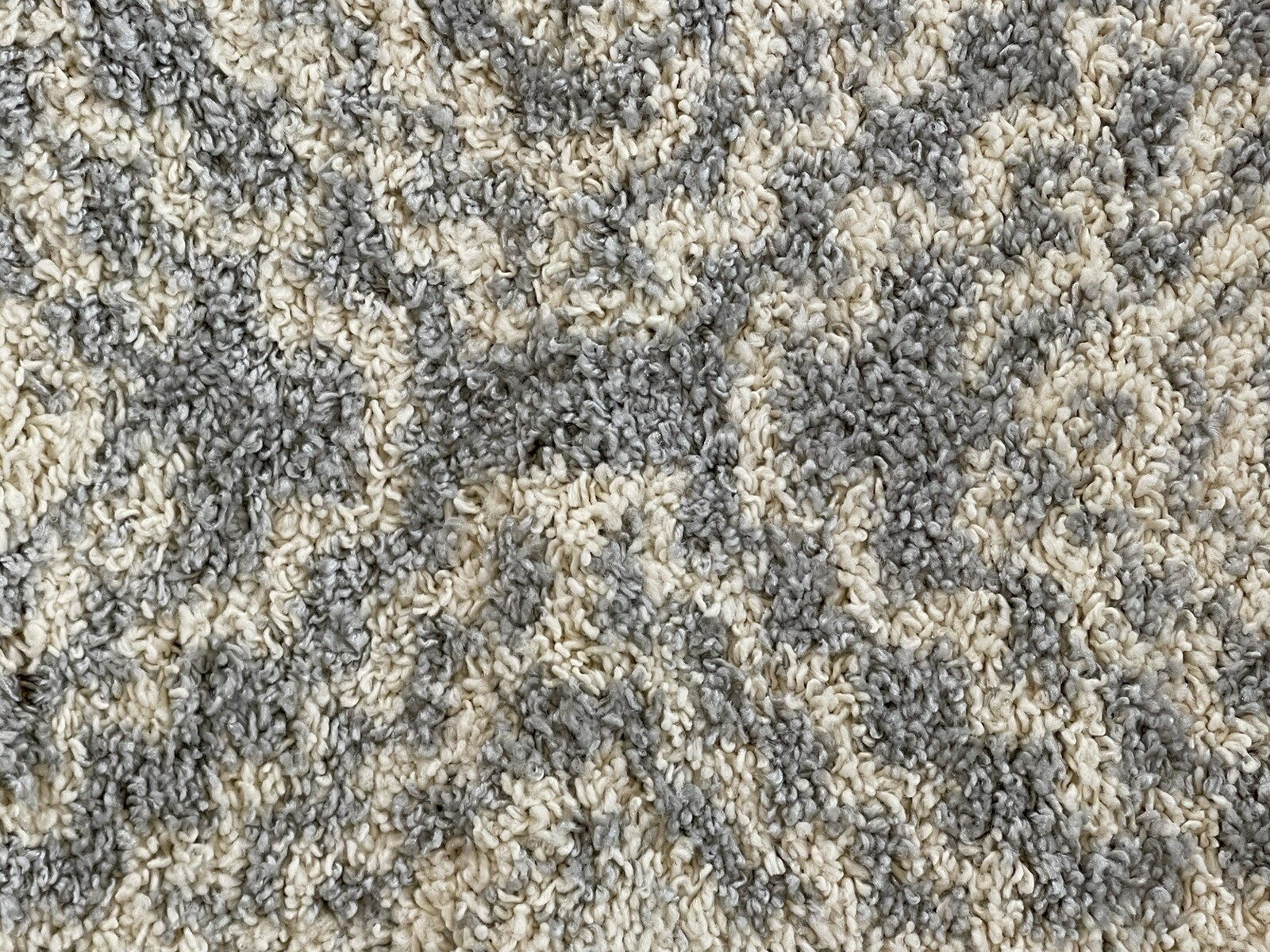 36″ x 24″ Shag Plush Tassel Indoor Area Rug Bohemian Modern Grey