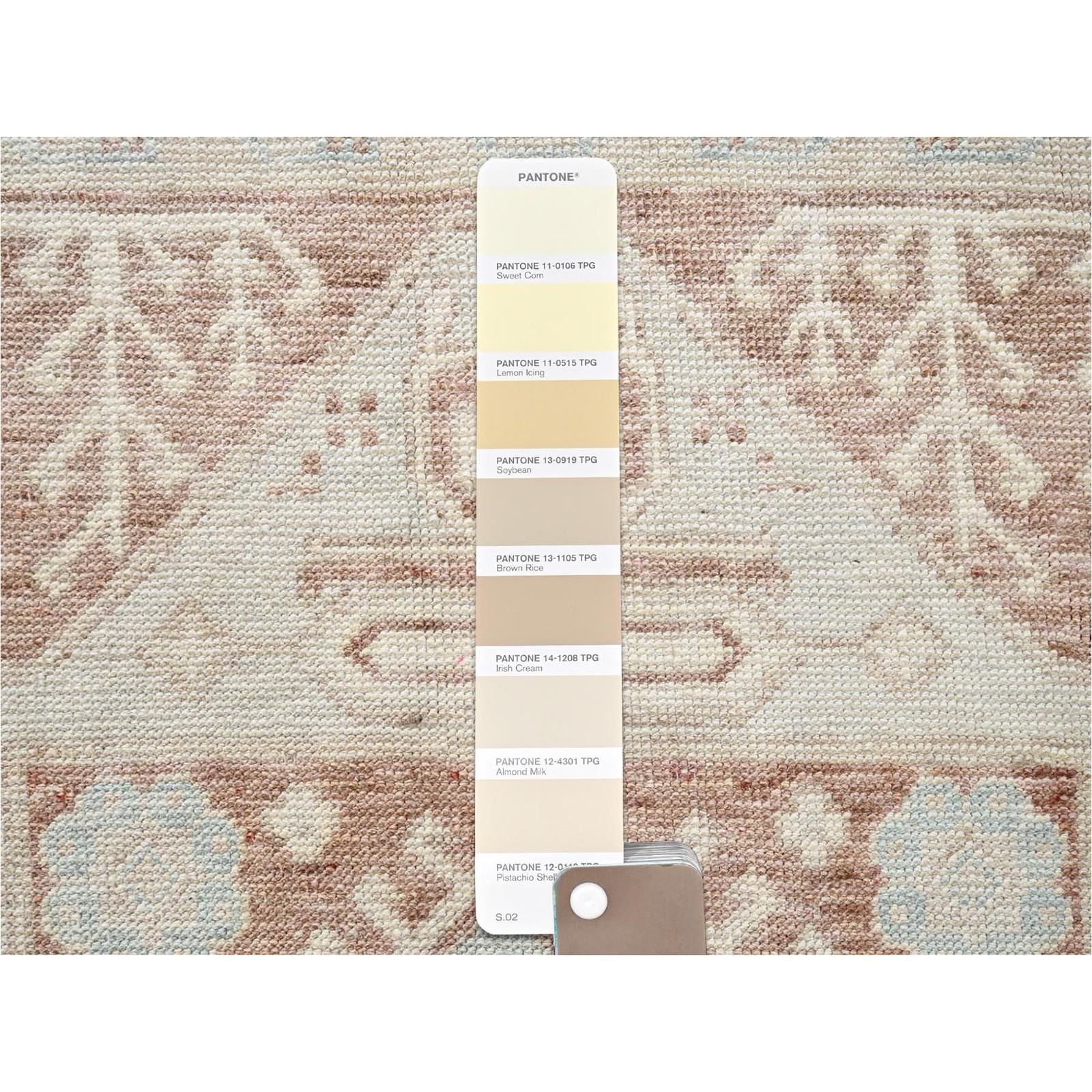 5’x6’10” Irish Brown Anatolian Village Design Hand Knotted Pure Wool Rug 2794