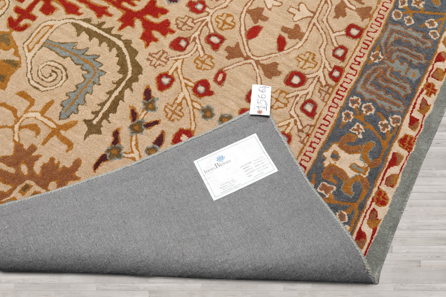 Multi Sizes Handmade Wool Arts & Craft Transitional Oriental Area Rug Beige