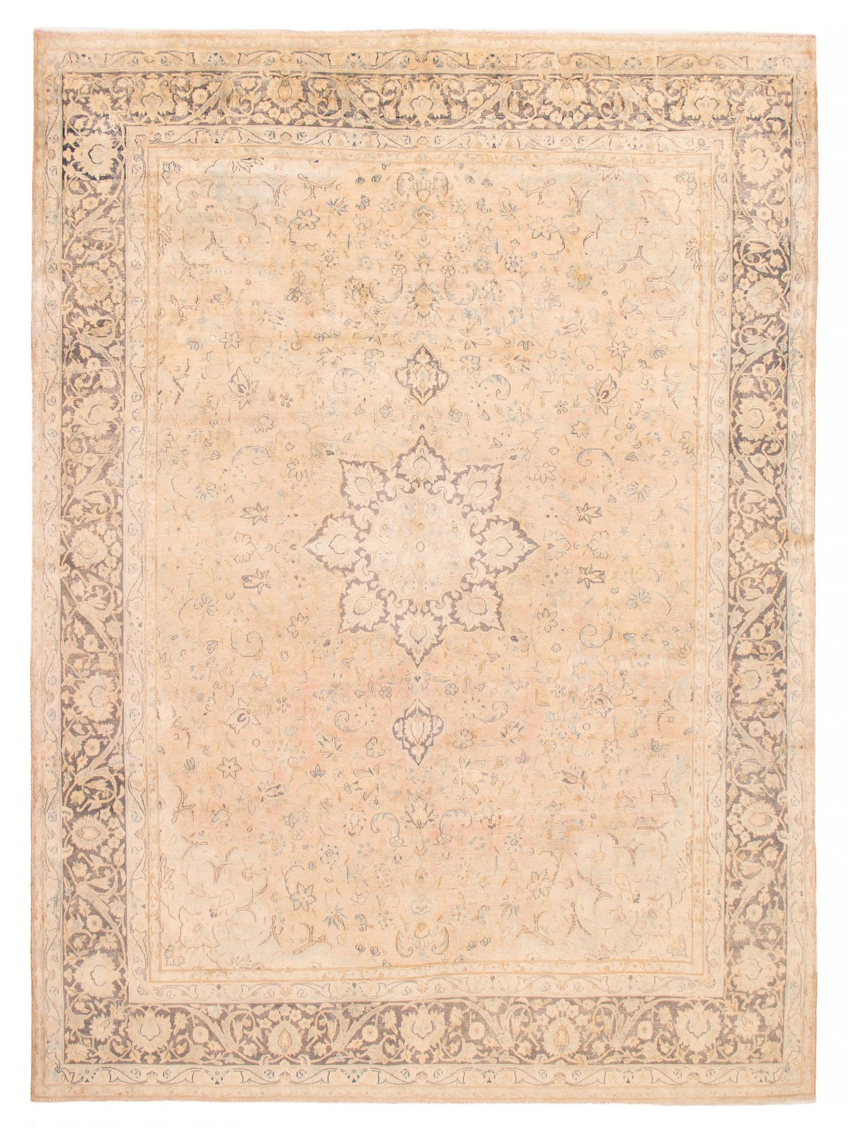 Vintage Traditional Hand-Knotted Area Rug 9’9″ x 13’5″ Oriental Wool Carpet