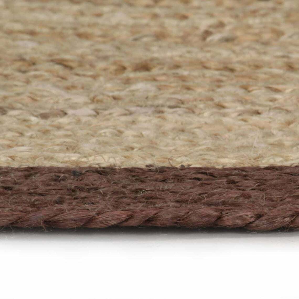 Carpet Floor Mat Rug Jute Reversible Braided Modern Rustic Living Area Rug