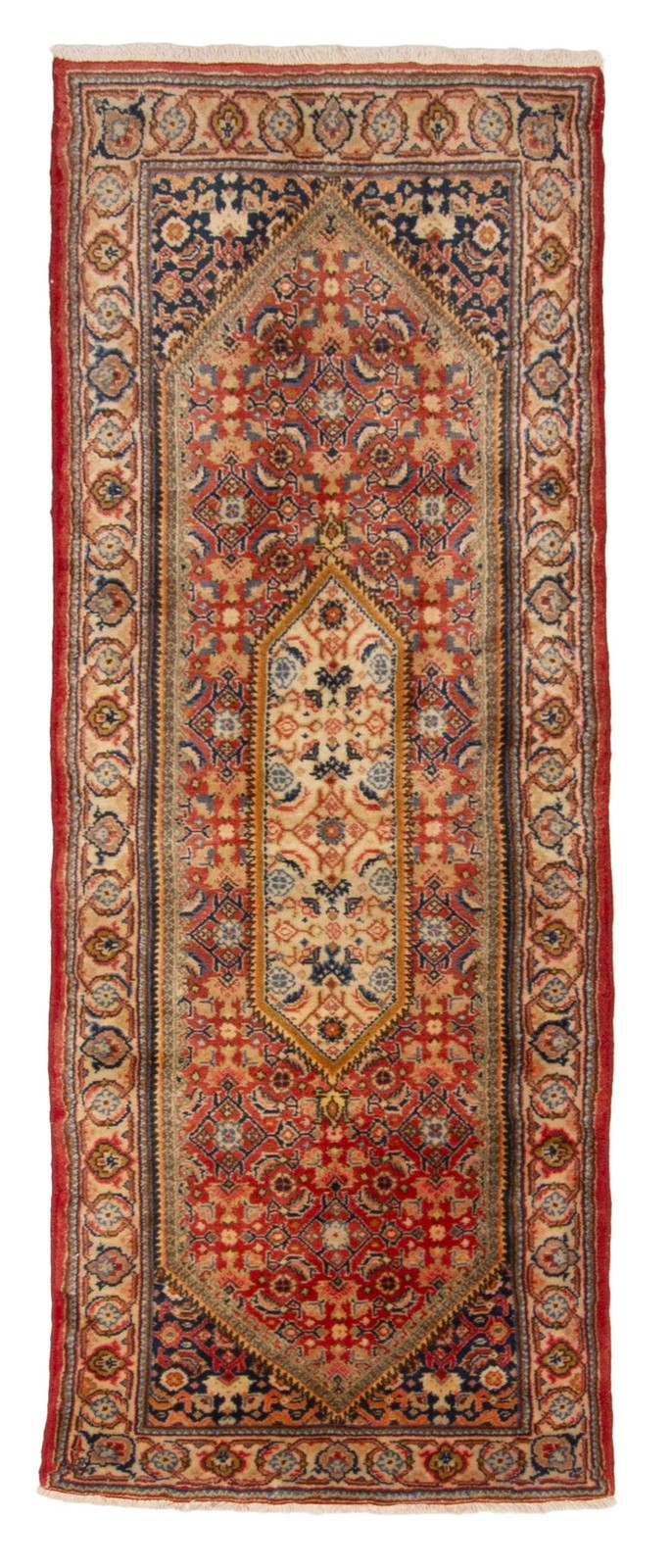 Vintage Hand-knotted Runner Rug 2’2″ x 6’4″ Traditional Oriental Wool Carpet