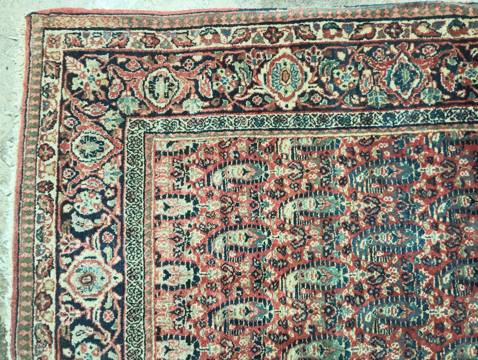 4′ x 6′ Antique Estate Rug Perssian Bijaar Paisely #F-6198