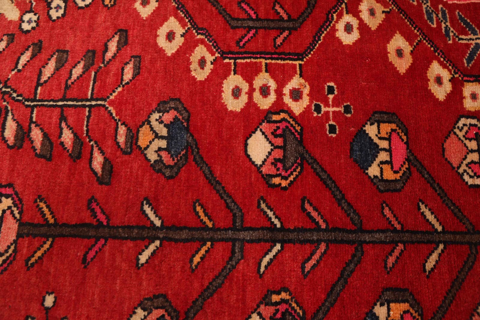 Vintage Traditional Hand-Knotted Area Rug 3’6″ x 6’2″ Oriental Wool Carpet