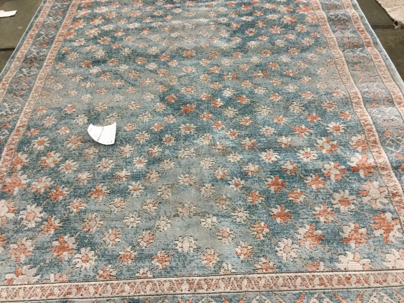 BLUE / ROSE 8′ X 10′ Flaw in Rug, Reduced Price 1172662572 SHV729M-8