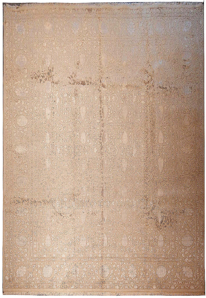 8′ x 10′ Wool and Silk 2 Tone Finer Weave ALL DECOR Modern Traditional #5488