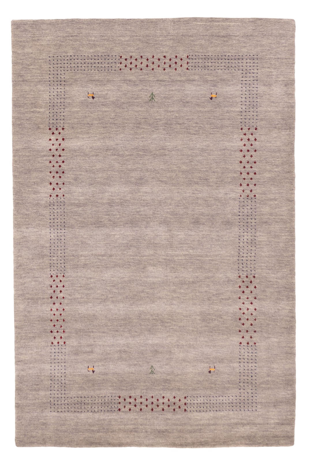 Traditional Grey Hand loomed Area Rug 5’0″ x 7’10” Oriental Carpet