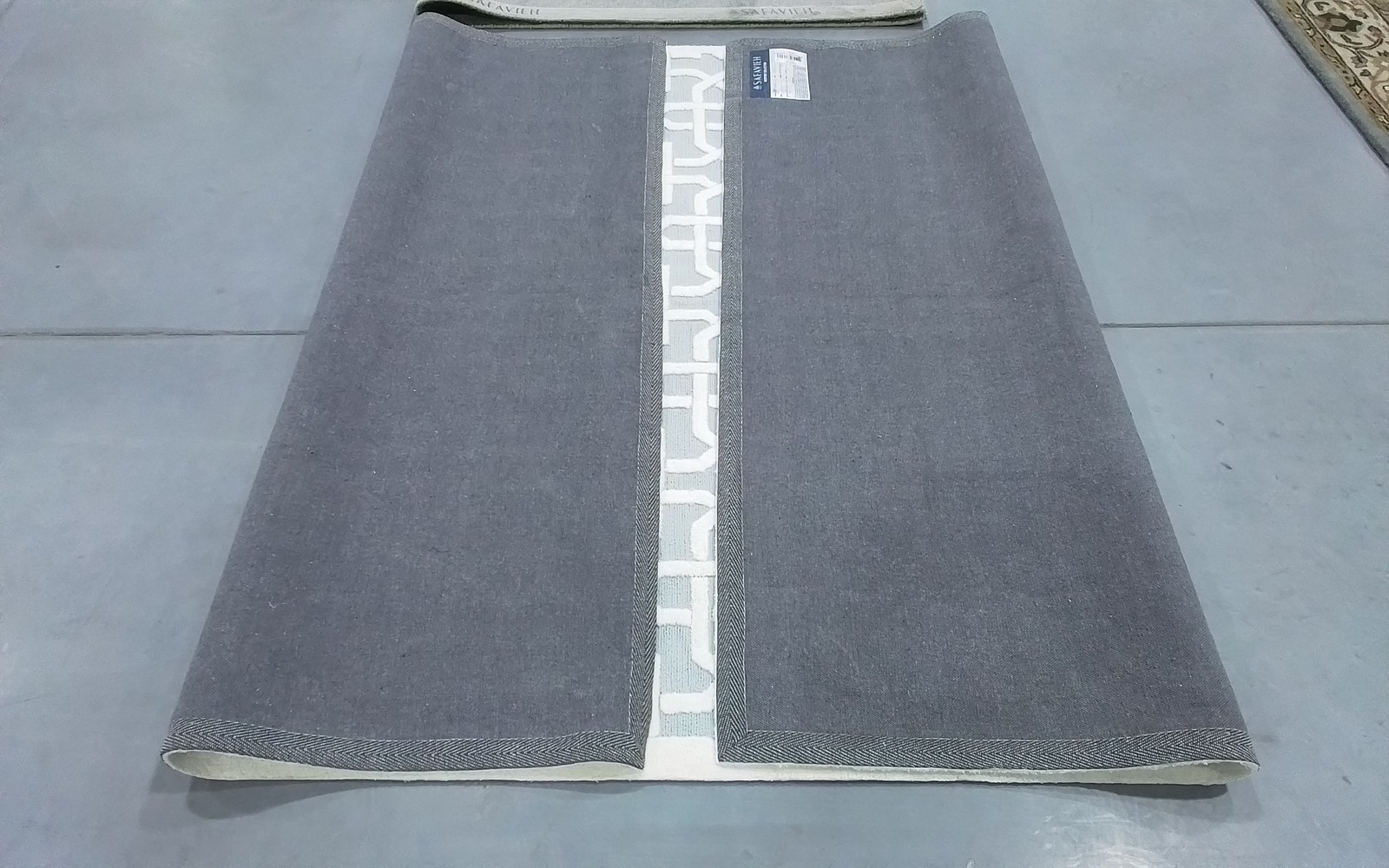 LIGHT BLUE / WHITE 5′-6″ x 8′-6″ Stained Rug, Reduced Price 3172810634 NPT441B-6